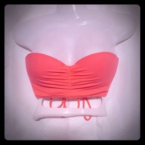 Corset back push up bikini top